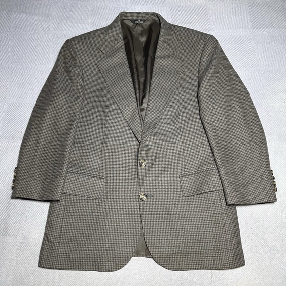 Vintage Ralph Lauren Polo Club University Wool Houndstooth Blazer